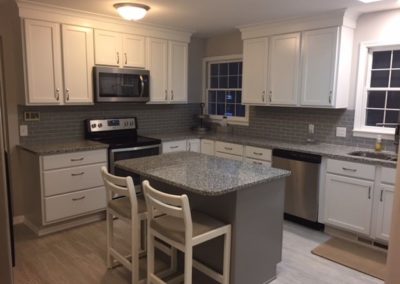 Transitional Kitchen with Island