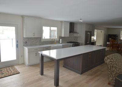 Transitional Kitchen with Large Table