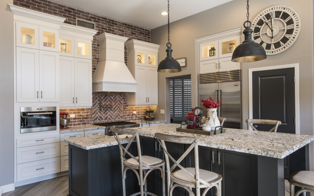 Beautiful kitchen with kitchen island