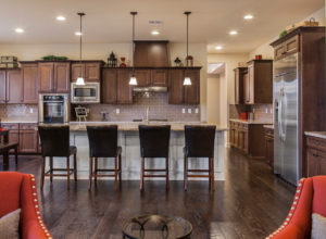 Kitchen with Mocha Cabinets from Shiloh