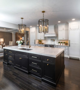 Kitchen with Arctic Black Cabinets from Shiloh