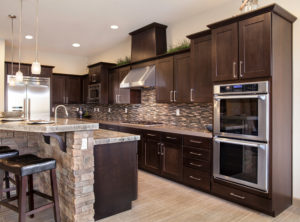 Kitchen with Chocolate Cabinets from Shiloh