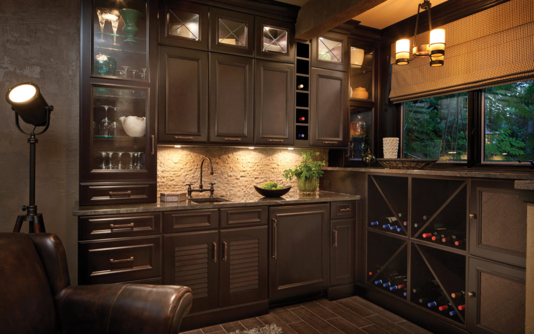 An Amazing Wet Bar or Dry Bar Can Work in a Small Space